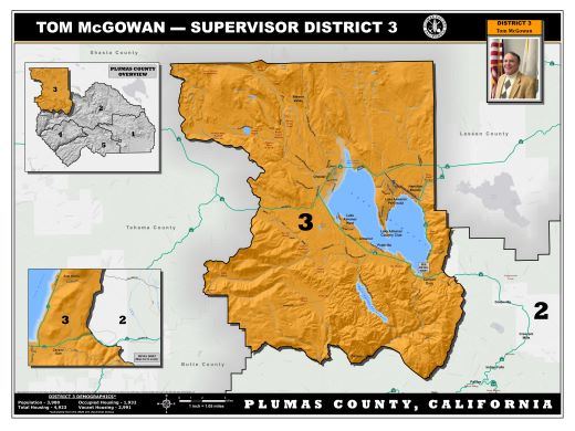 plumas county district three map