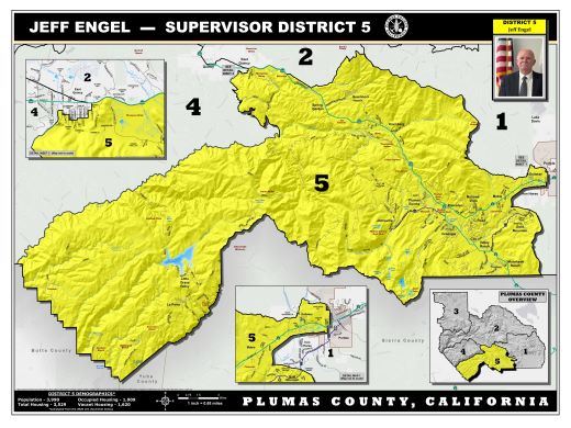 plumas county district five map