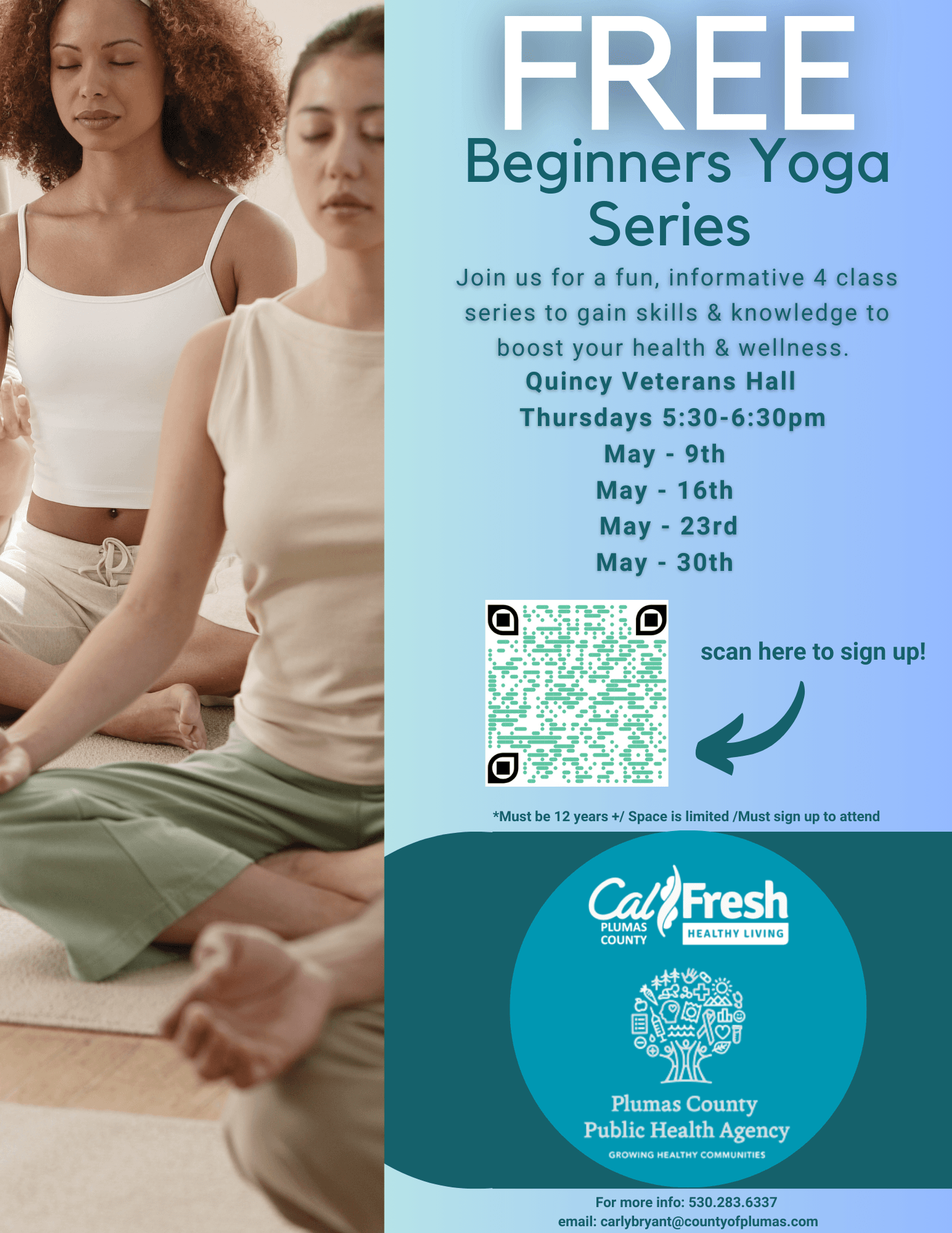 QUINCY YOGA class flier
