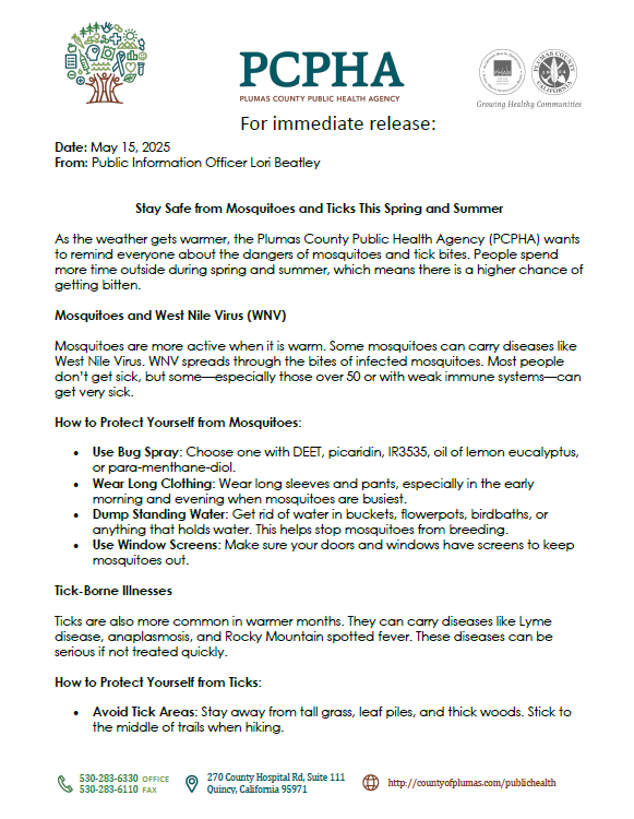 PSA Mosquitoes and Ticks