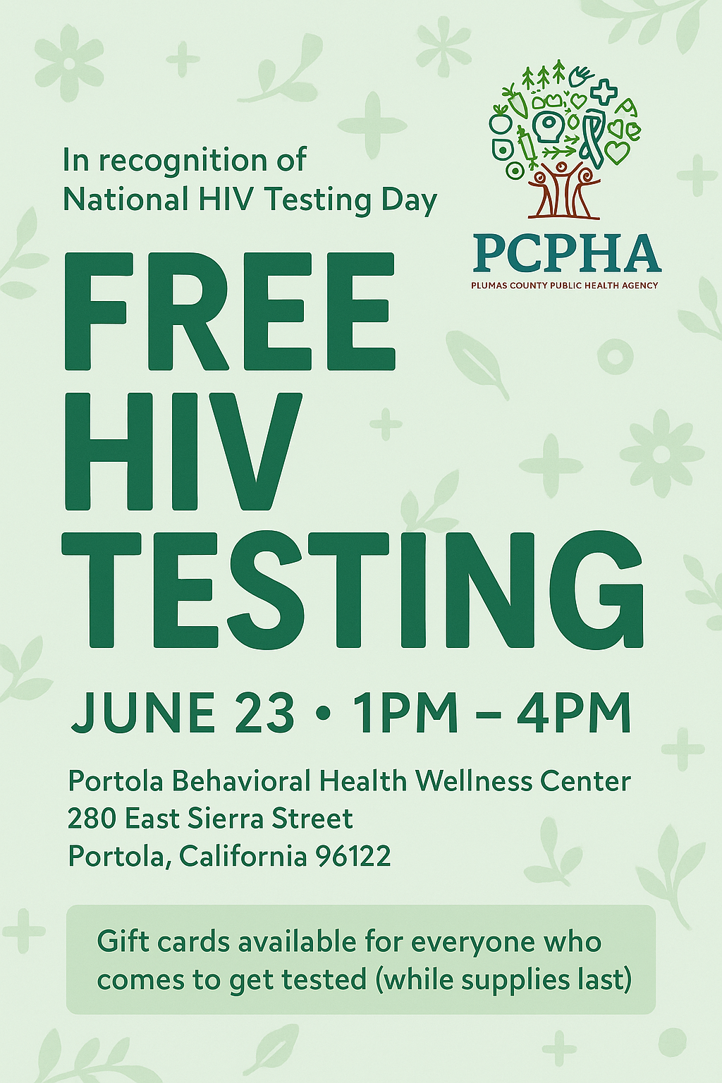 Free HIV Testing Day