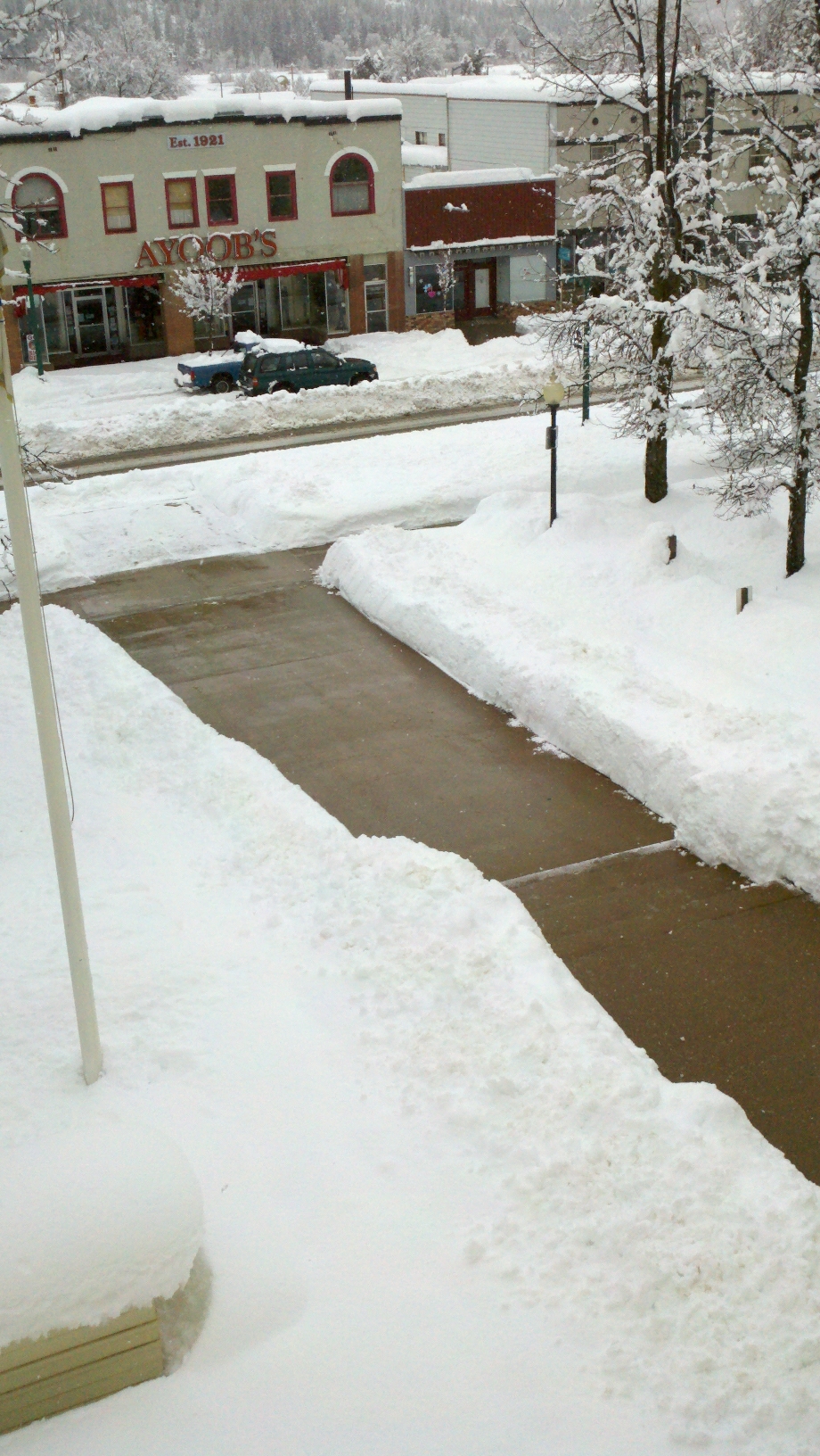 Sidewalk in Front of Courthouse