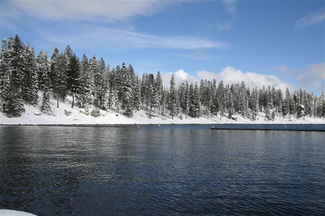 Snow at Lake Almanor