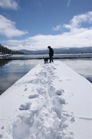 Snow at Lake Almanor